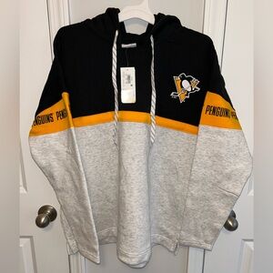 NHL‎ Officially Licensed Pittsburgh Penguins fleece hooded sweatshirt size XL
